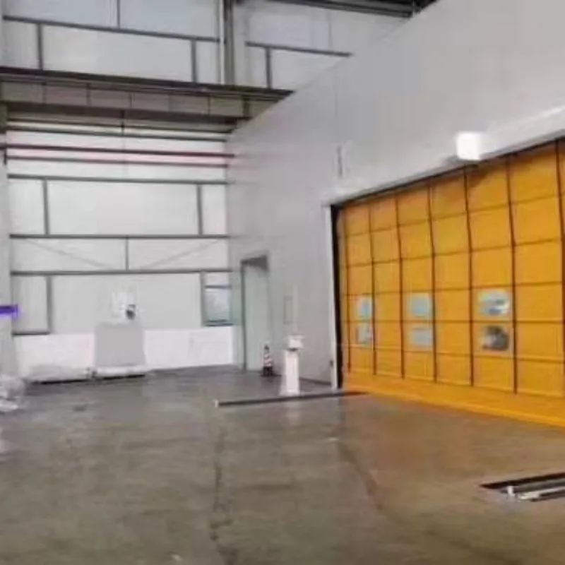 Fast stacking door for underground parking lot