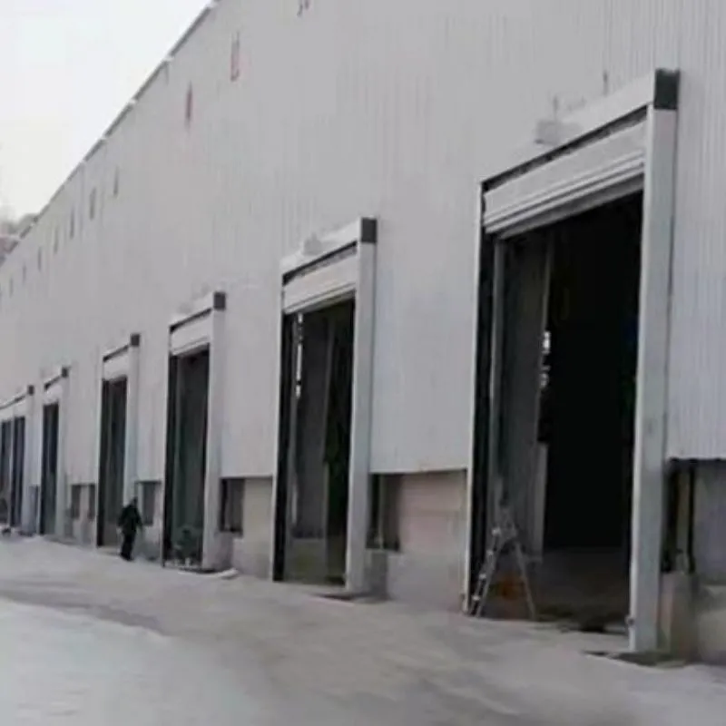Strap-type flexible fast stacking door