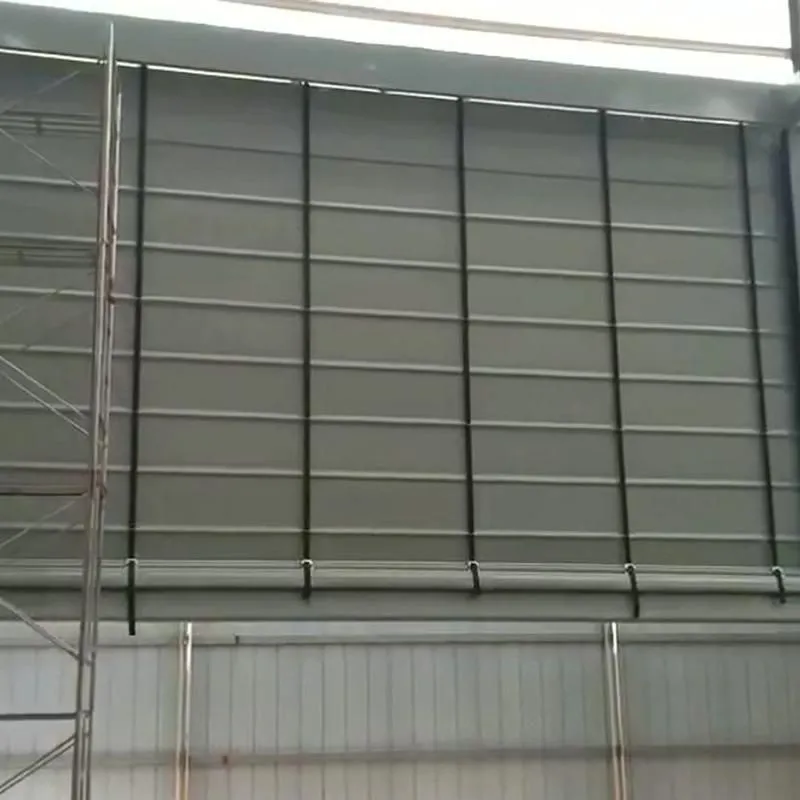 Flexible fast stacking door