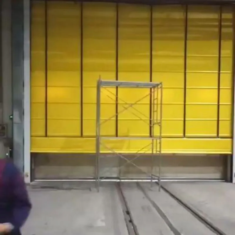 Cold-proof stacking door for garage entrance and exit