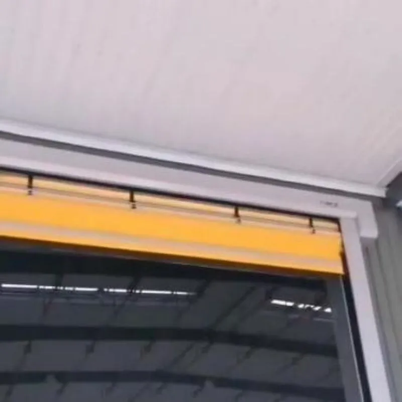 Strap-type flexible fast stacking door