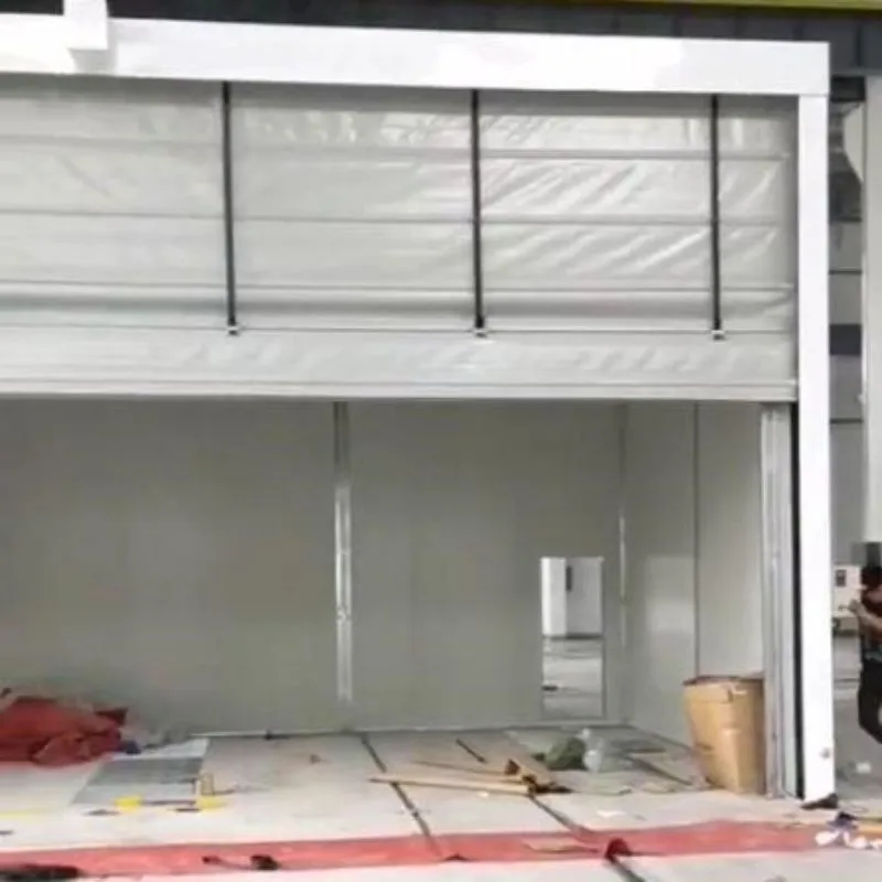 High-speed stacking doors for underground parking lots