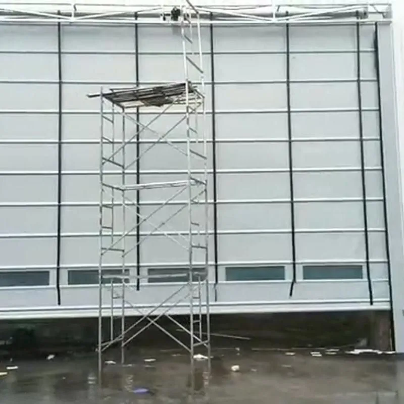 Electronics factory stacking door