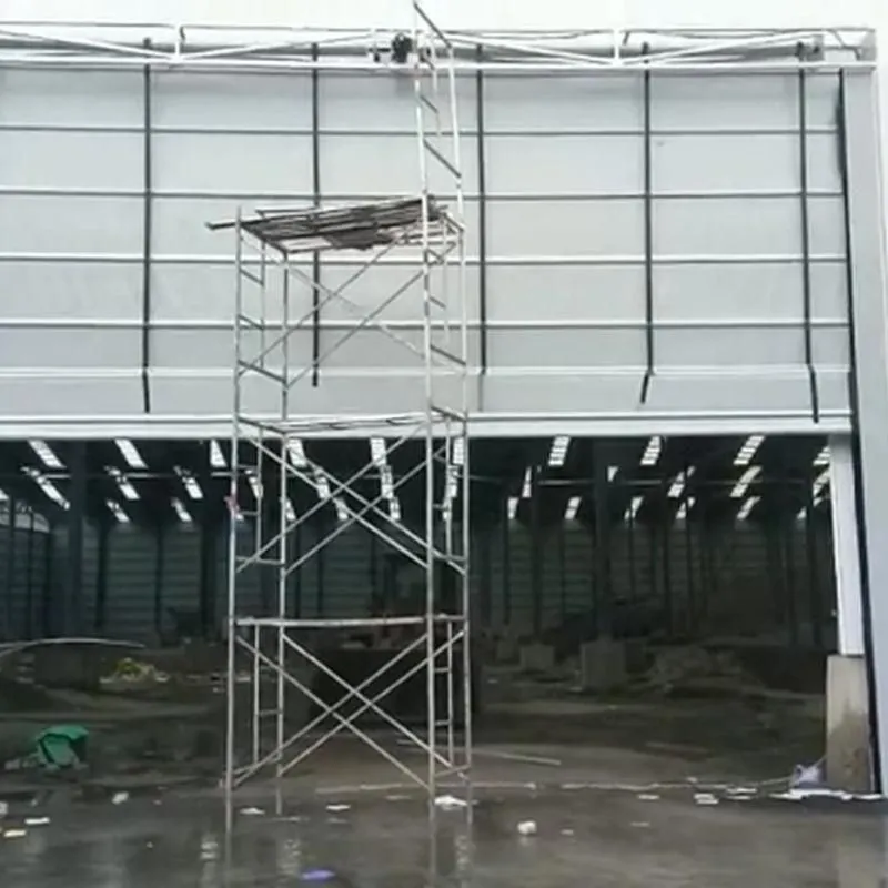 High-speed stacking doors for underground parking lots