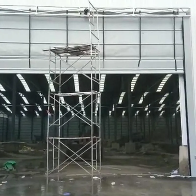 Installing fast stacking doors in underground garages