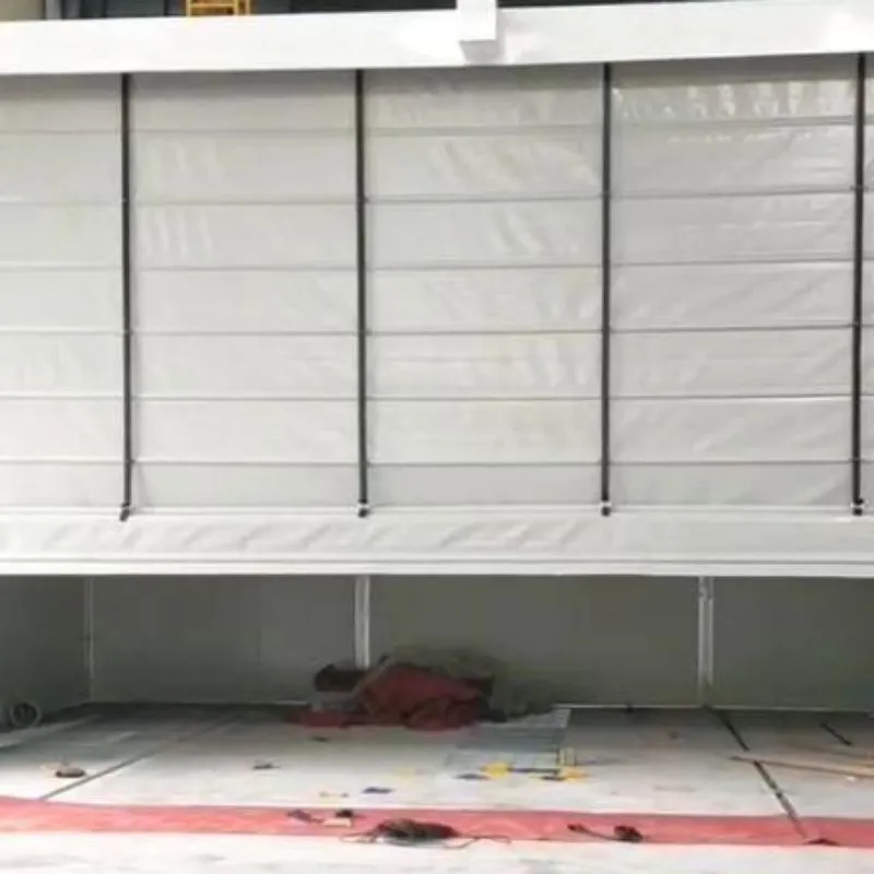 Strap-type flexible fast stacking door