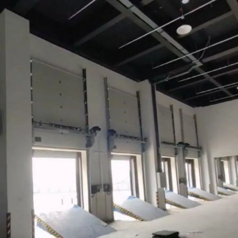 Underground garage entrance and exit stacking doors