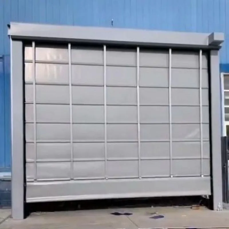 Semi-automatic soft fast stacking door